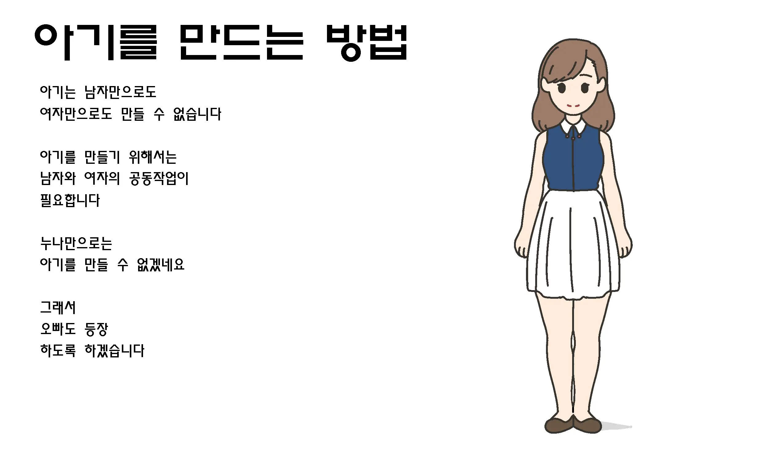 Watashitachi No Karada ~Kodomo Ga Dekirushikumi~ | 남자와 여자의 몸구조 ~아기가 생기는 구조~
